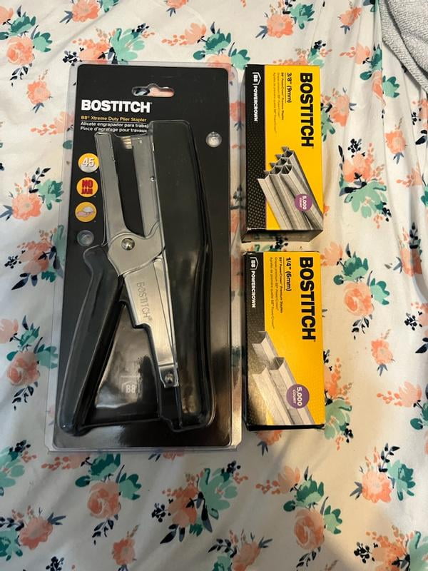 Bostitch B8 Xtreme Duty Plier Stapler, 45-Sheet Capacity