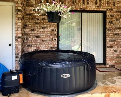 Intex PureSpa Plus 4 Person Portable Inflatable Hot Tub Bubble Jet Spa,  Blue - Walmart.com