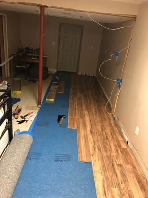 QuietWalk Laminate and Hardwood Acoustical and Vapor Barrier 33.34-ft x  3-mm Premium Felt Flooring Underlayment (100-sq ft / (Roll) in the Flooring  Underlayment department at