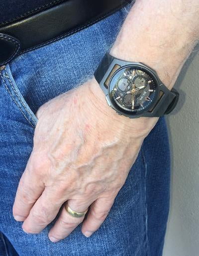 Bulova Curv Chronograph Dark Gray Dial Men's Watch 98A162
