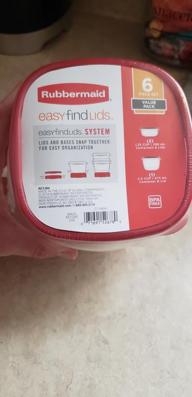 Set of two Rubbermaid liquid containers – 2 1/2 quarts and 1 1/2 quarts