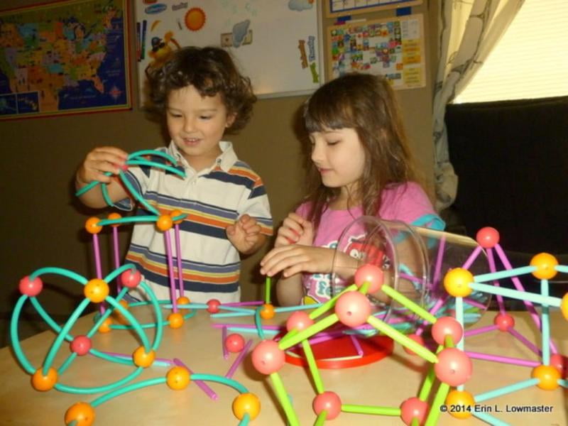 geometric shapes building set