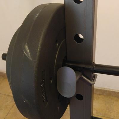Gold's gym xr 10.1 olympic weight bench with weight storage sale