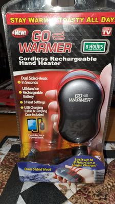 As Seen on TV-TWO Black Cordless Go Warmer Hand Warmer Last 8 Hours  Rechargeable