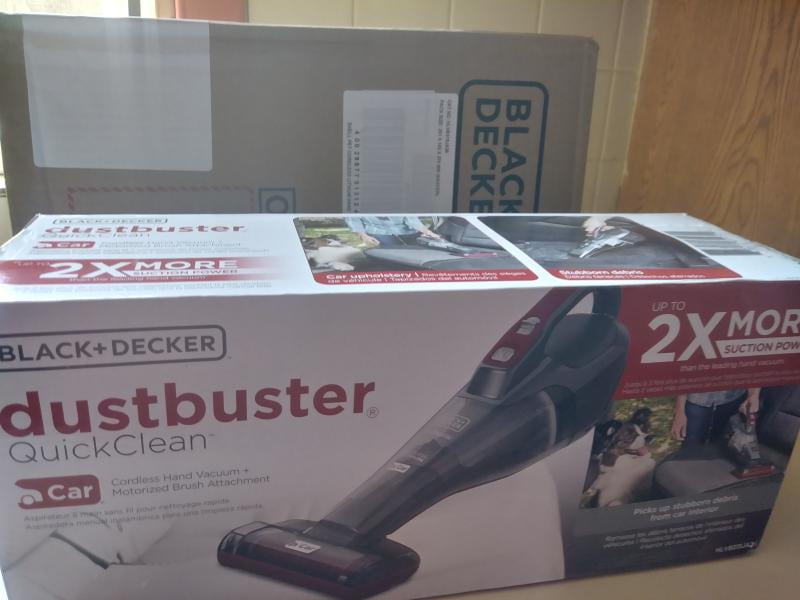 BLACK+DECKER Dustbuster QuickClean Cordless 12-Volt 1.8-Cup Handheld Car  Vacuum with Motorized Upholstery Brush HLVB315JA26 - The Home Depot