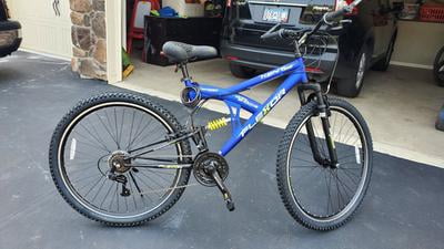 kent 29 inch flexor men's dual suspension mountain bike