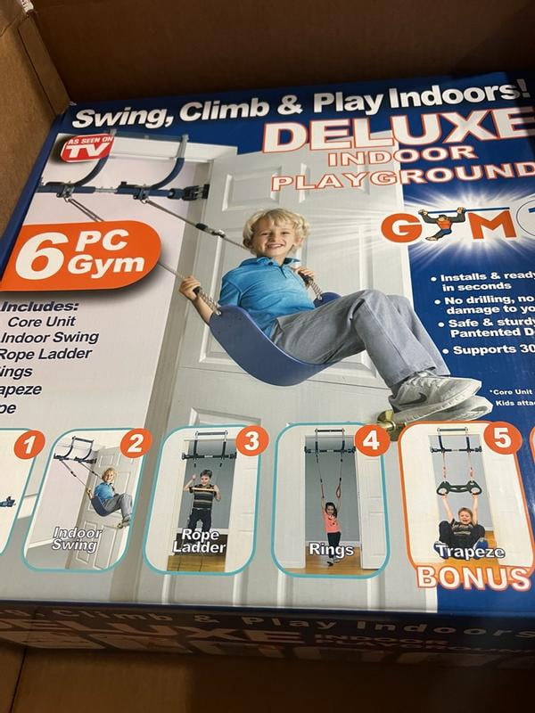Gymnase De Porte Pour Enfants - Balançoire Sensorielle, Barre De Traction 6 Pieces