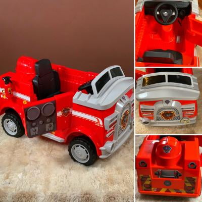 paw patrol 6v marshall fire truck