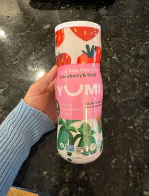 Yumi Organic Stage 3 Strawberry & Basil Puffs 1.5 oz Toddler Snack