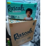 Pañal Rascal Pañales premium Rascals Etapa 6 Unisex 120 piezas | Walmart en línea