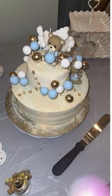 We Can Bearly Wait Baby Shower Cake Topper Bear Gender