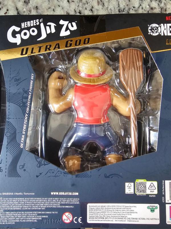 Heroes Of Goo Jit Zu One Piece Rufy - Action Figure Elastica 17,8 Cm Con Imbottitura Gommosa