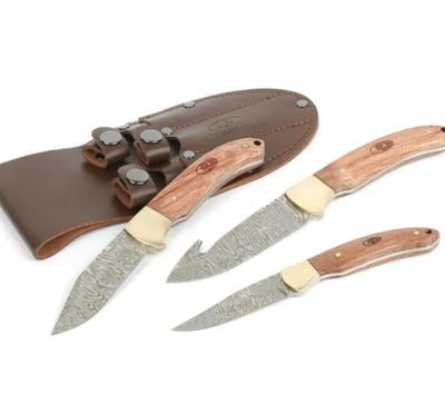 週末限定値下げ！Oak’s オークス 9’0”ft #8 3pc 美品！ Mossy Oak 3 Piece Wood Finish Stainless Steel Knife Set with