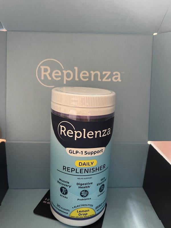 replenza glp-1 support daily replenisher powder lemon drop reviews Customer reviews for Replenza GLP-1 Support, Daily Replenisher, Helps  Support Muscle Recovery, Digestive Health, and Skin Elasticity, Lemon Drop,  30 Servings