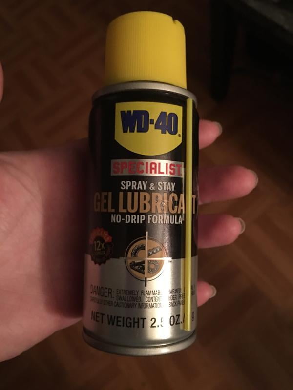 WD-40 Specialist Spray and Stay Gel Lubricant No Drip Aerosol Spray, 10  Ounce