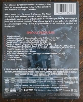 They Live Steelbook 4K UHD Blu-ray, Limited Edition, Horror