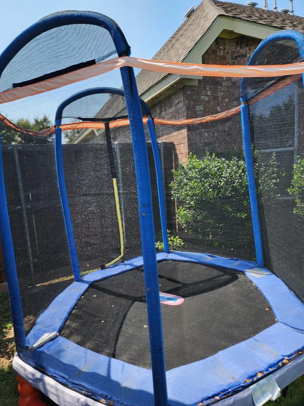 Little Tikes, 7-Foot Trampoline, Blue/Orange, with Enclosure