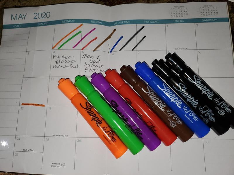 Sharpie FLIP CHART Water-Based Markers Bullet 22478CT 