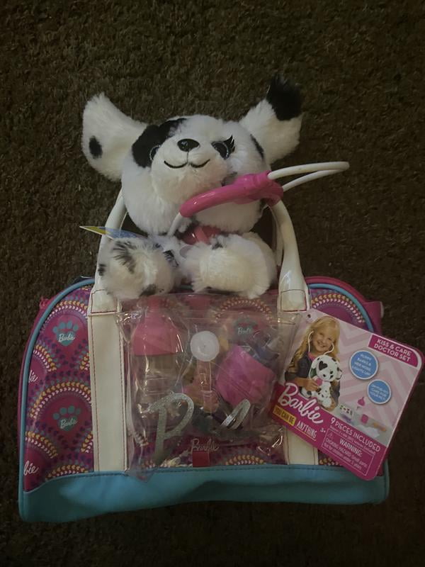 Barbie Hug Kiss Pet Doctor Set, 9-Piece with Interactive