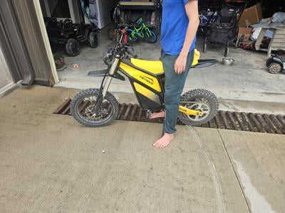 HeyBike, Electric Dirt Bike, UL 2849, Yellow, 52V 26AH Battery