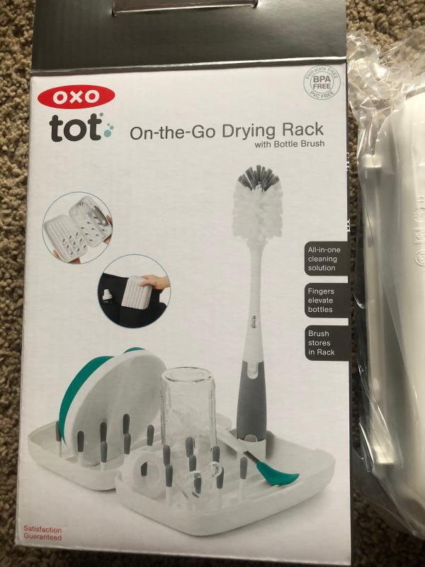 Order the OXO Tot On-The-Go Drying Rack & Bottle Brush online - Baby Plus