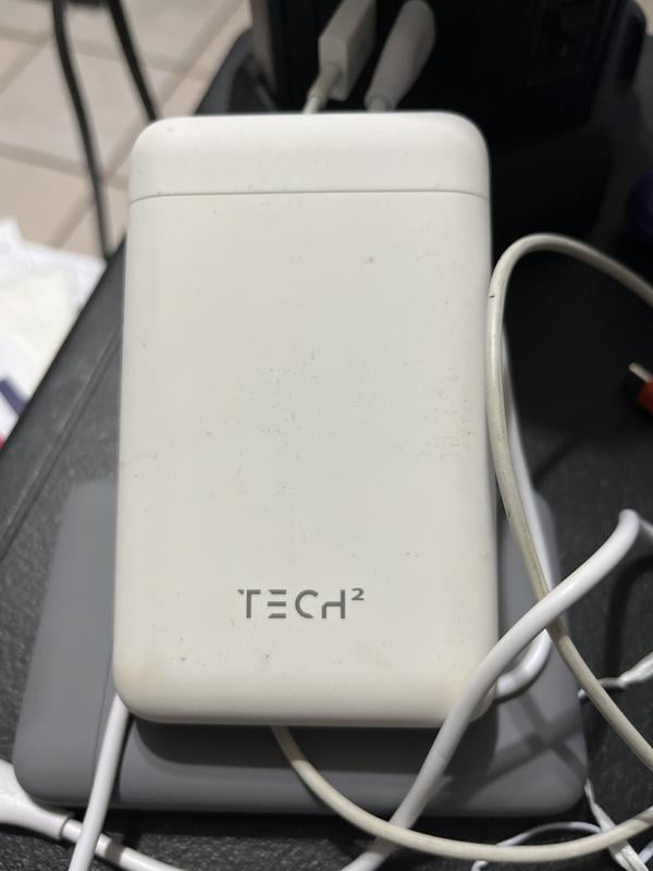 Tech Squared10K mAh Power Bank with USB-C PD 20W and USB-A, pk