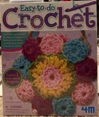 A crocheting kit ideal for kids and beginners. Crochet Art by 4M
