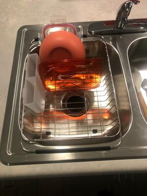 IPEGTOP Expandable Dish Drying Rack And Utensil Cutlery Holder, 304 - View #2