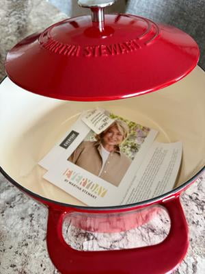 Martha Stewart Everyday Eastwick 7 Quart Enamel on Steel Dutch