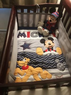 mickey mouse crib bedding walmart