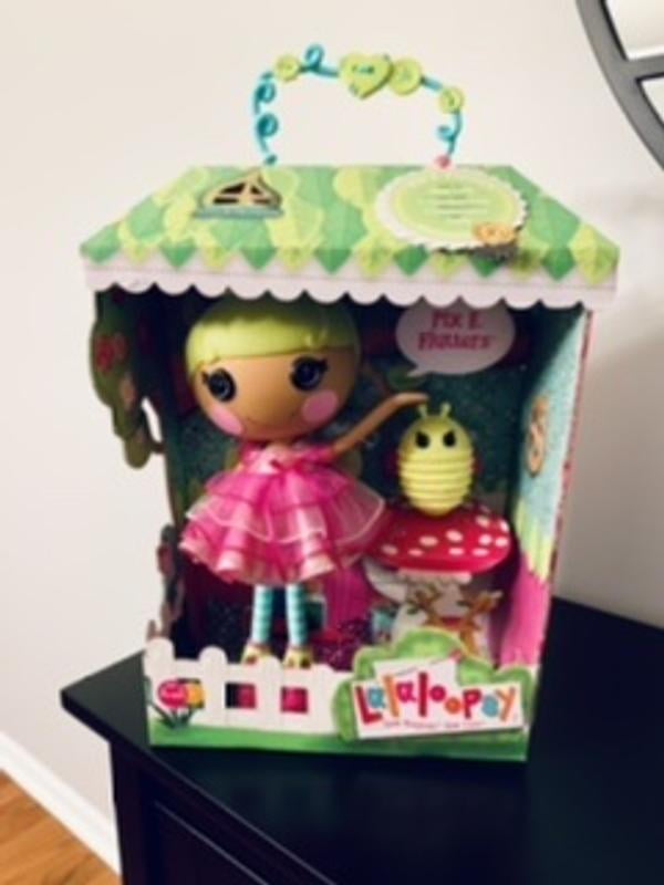 Lalaloopsy Littles Doll- Twinkle N. Flutters and Pet Baby Firefly, 7 Fairy Doll with Pink/Blue Outfit & Accessories, Reable Hoe Playset- Gifts for Kids, Toys for Girls Ages 3 4 5