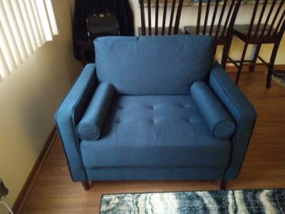 lifestyle solutions lexington chair in navy blue