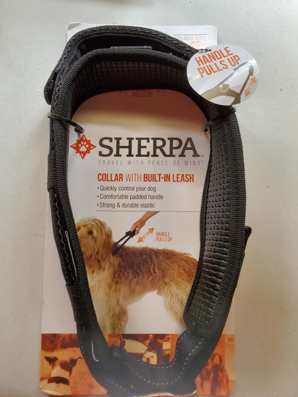 collar with built in leash