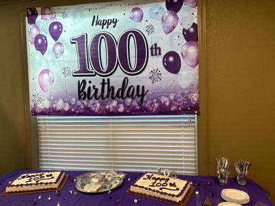 Happy 94th Birthday Hofschild-Banner – 3x0,6 M, Aus 600D Polyester, Für Outdoor-Geburtstagsdeko