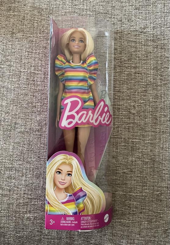 slim fit dress slacks Barbie Fashionistas Doll with Crimped Hair and Freckles Wearing Rainbow  Marble Print Dress with Green Mules and Purse-Promotes Role Play-Doll &  Doll Houses-12M+-Extra 5% Off  duckduckbaby
