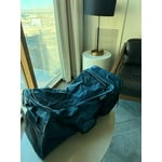 Protégé 28" Polyester Rolling Collapsible Duffel Bag, Navy Blue