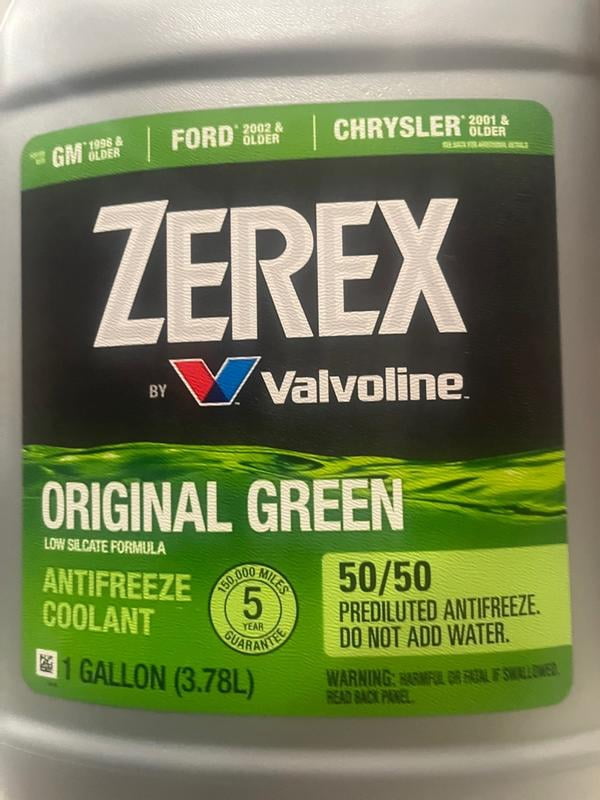 Zerex Original Green Antifreeze & Coolant, 1 Gal, Freeze