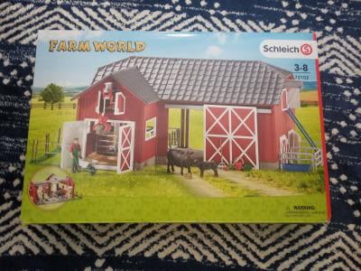 Schleich, Large Red Barn with Animal Figurines & Accessories 
