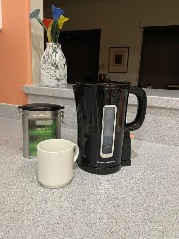 Hamilton Beach Electric Kettle, Tea & Water Kettle, 1.7L, Black