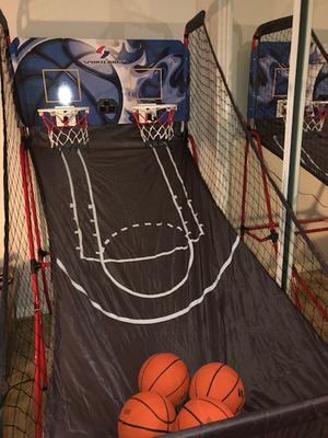 Sportcraft 10 Mins Setup/No Tools Required 2-Player Basketball Arcade Game  w/ 8 Game Options 