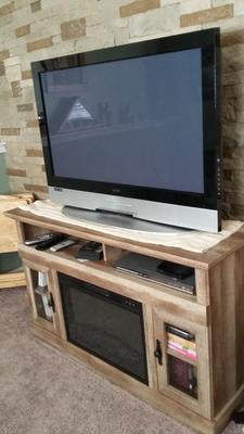 Better Homes Gardens Crossmill Fireplace Media Console For Tvs