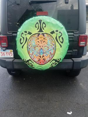 Spare Tire Cover Checked Design Abstract Paisleys Clip Art Waterproof Spare Tire Cover Fits for Trailer RV SUV Truck Camper Travel Trailer Accessories 