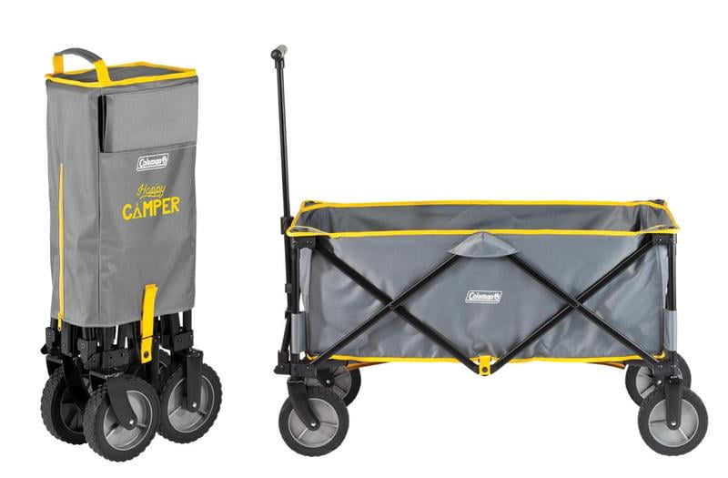 Coleman OUTDOOR WAGON ダークグレー Coleman Camping Wagon, Heavy-Duty Collapsible Folding Wagon with
