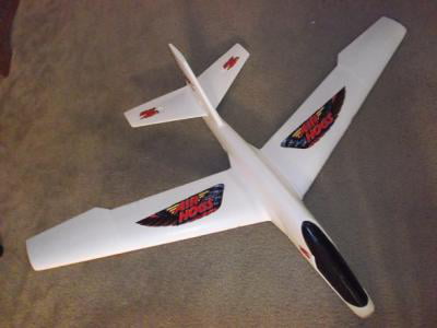 large styrofoam glider plane