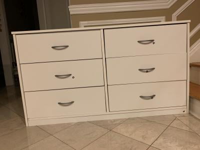 Mainstays Classic 6 Drawer Dresser Walnut Walmart Com