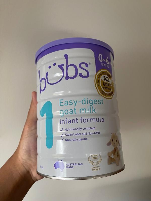 ミルク bubs Easy-digest Goat Milk 800g Bubs® Easy-digest Goat Milk Infant Formula Stage 1 – Bubs
