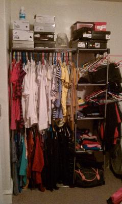 Whitmor Double Rod Freestanding Closet Silver Black 19 5 X