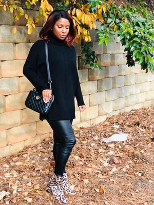 walmart leopard booties time and tru