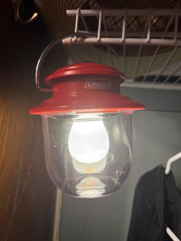 Coleman, LED Lantern, 500 Lumens, Red, Impact-Resistant Design
