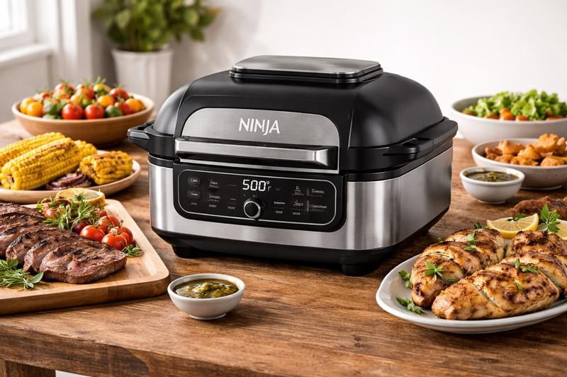 Ninja Foodi IQ350Q 5-in-1 6-Quart Indoor Grill and Air Fryer